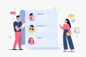 Free Vector Illustrated people choosing a new worker 11zon