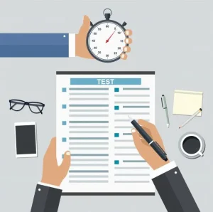 Premium Vector Employment on competitive basis Filling resume writing tests 11zon